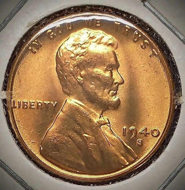 1940-S LINCOLN CENT -- Stunner -- Gem BU Red -- CS23037