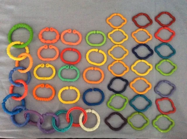 Bright Starts Baby Toy Activity Gym Toy Links 45 pieces