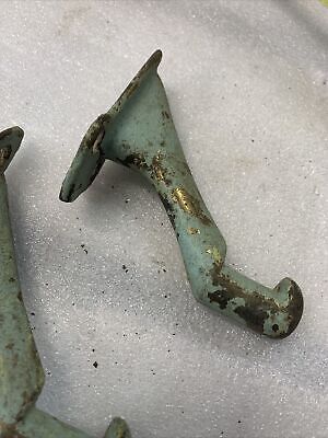 2 Antique Metal Cast Iron Handrail Brackets￼ ￼ 3