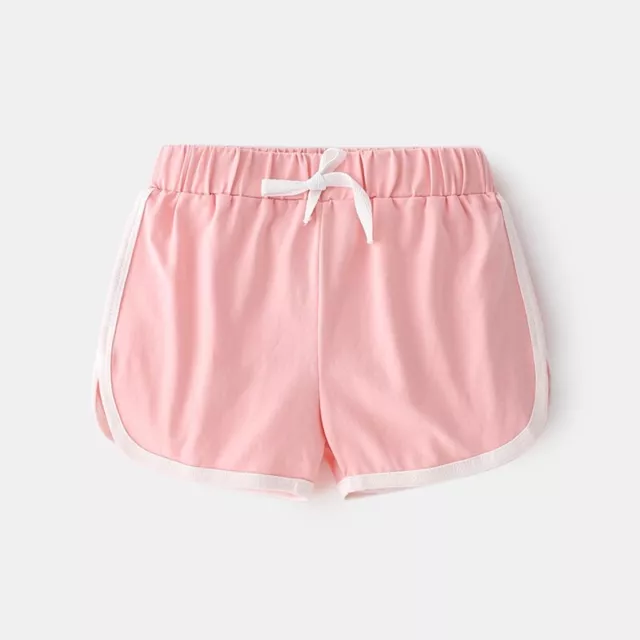 Toddler Baby girls summer  Shorts Elastic waist Casual Shorts/pants pink