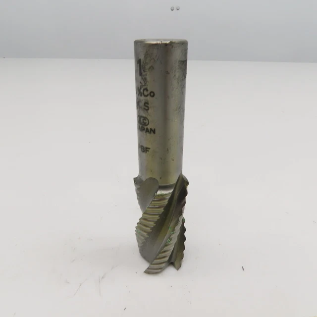 1" Diam. 4 Flute Spiral Roughing End Mill HSS 3/4" Weldon 2" LOC