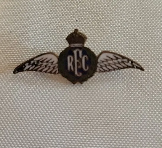 Vintage WWI British Royal Flying Corps Enamel Pin Ryrie