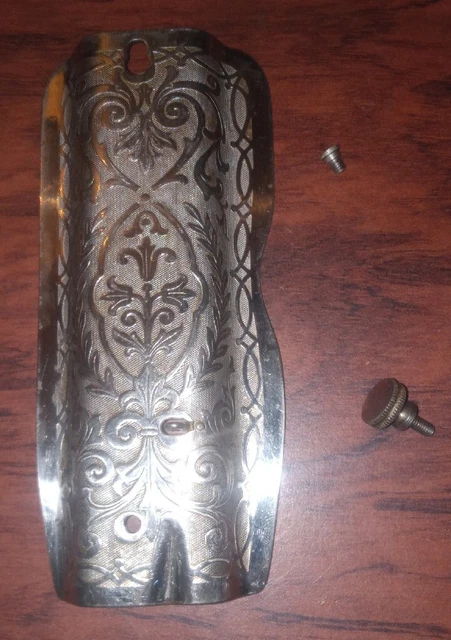 1929 Antique Class 101 Singer Treadle Sewing Machine Face Plate With Screws