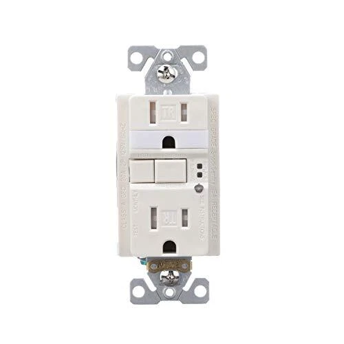 EATON TRSGFNL15LA Wiring Duplex Tamper Resistant Gfci Receptacle with Nightli...