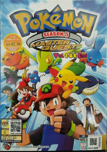 ENGLISH DUBBED POKEMON Season 6-10 (Vol.1-242Eps) DVD USA Version All  Region