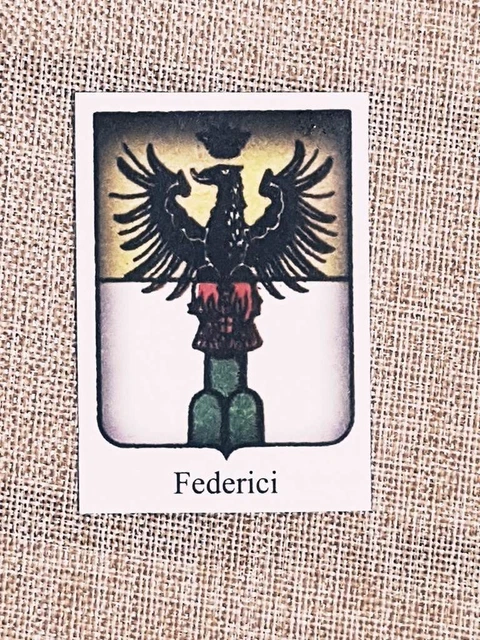 FEDERICI FAMIGLIA NOBILE Stemma Annuario della nobiltà e Giornale