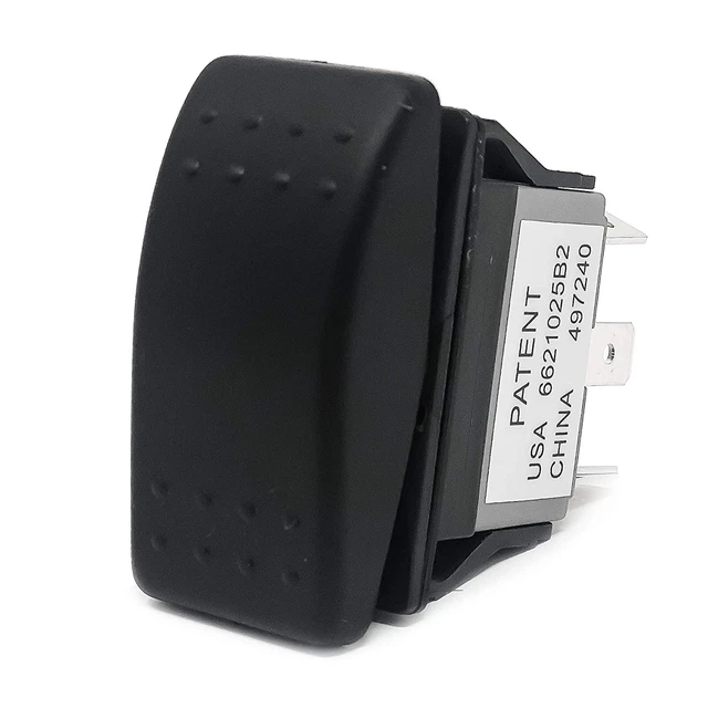 FO1528 Momentary On-Off-On Rocker Switch 3 Pins