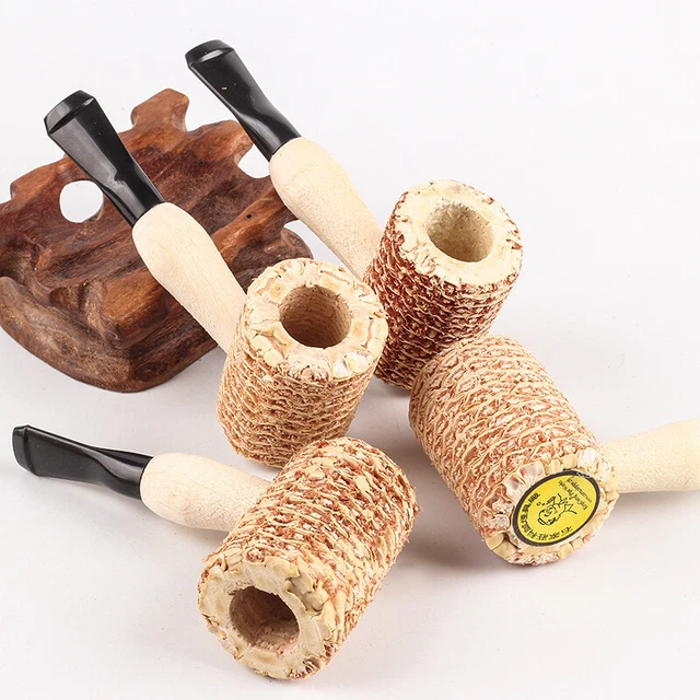 FASHION CORN SMOKING Pipe Corncob Pipe Tobacco Cigarettes Cigar Pipes