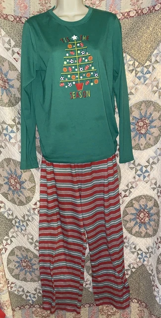 Girls TIS THE SEASON  2 Piece Pajamas  Set Size 16