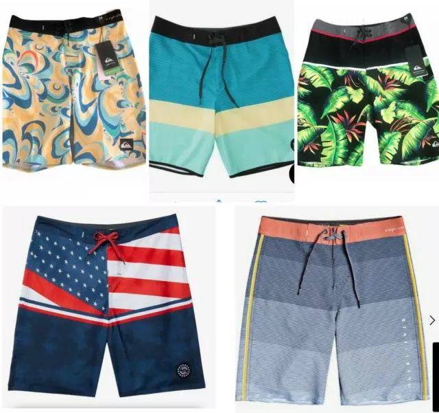 2020 QUIKSILVER BOY'S Board Shorts Swim Trunk SIZE - 10-20 /  WAIST 25"-30" 🎈