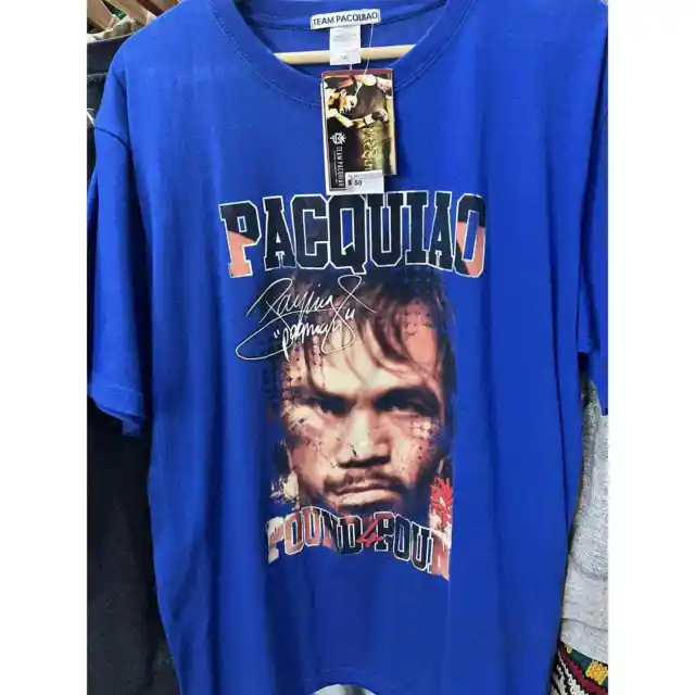 Vintage New With Tags Manny Pacquiao Big Face Boxing T-Shirt Tagged 3Xl Fits XL