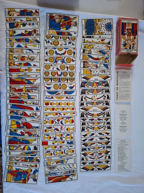 Jeu De Tarot Bourgeois Grimaud - Années 1920 - Vérifié Complet - Cartes Multicolores