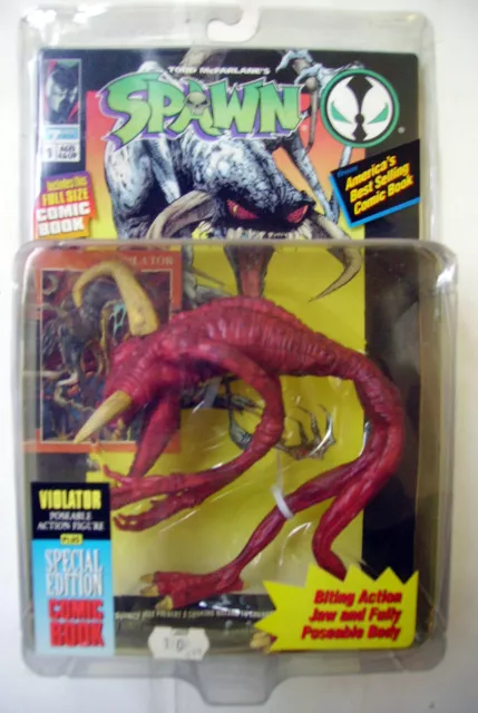 SPAWN - VIOLATOR brun + comics -  McFarlane Toys   neuf sous blister