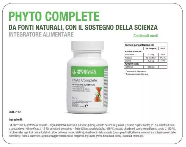 Phyto Complete Integratore Alimentare Girovita Dimagrire Addome 60 Capsule 2