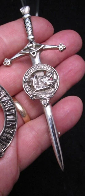 * NE Obliviscaris Scottish Campbell Clan Kilt Cap Brooch Pin Highlander