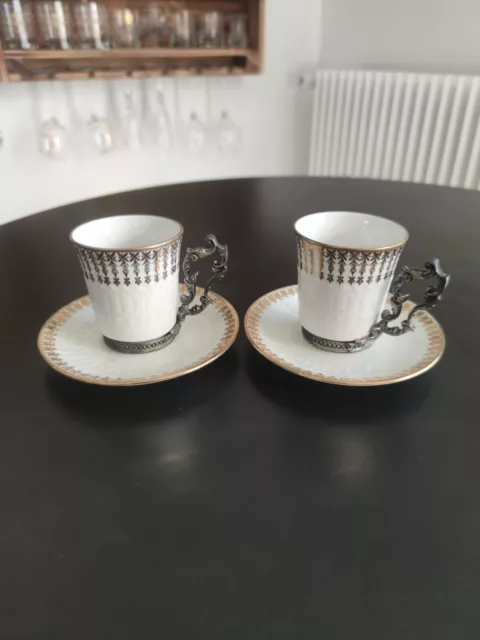 Lot de 2 tasses à café Bavaria en céramique