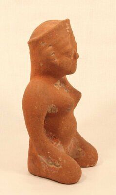 Costa Rica Pre Columbian Nicoya seated pregnant female figure 2