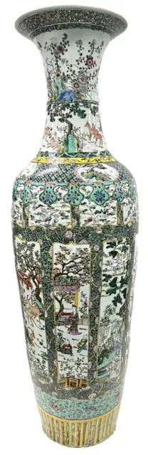 51.25" High Early 19th Century Chinese Exquisite Vase - Excellence Condition