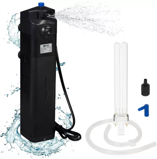 Esterilizador UV sumergible JUP-23 para acuario - cabezal de potencia de acuario 13W con B...