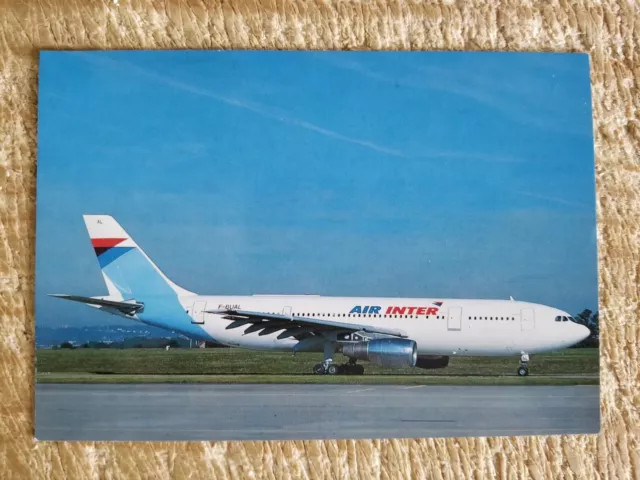 AIR INTER AIRBUS A300-B2 At Paris Orly.vtg Aircraft Postcard*P48 £4.49 ...