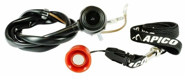 APICO Magnetic Lanyard KILL BUTTON SWITCH MX TRIALS QUAD PIT BIKE MOTORBIKE MOTO