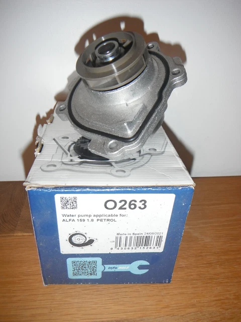 DOLZ O263, ENGINE Water Pump- Alfa Romeo 159, 1.8 Petrol, 2005-2011 £19 ...