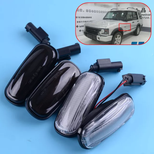 1 Pair LED Side Repeater Indicator Light Fit For Land Rover Discovery Defender