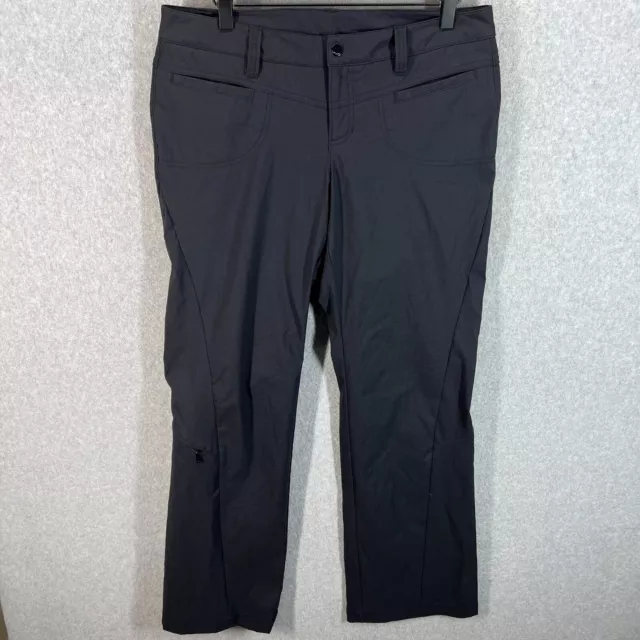 ATHLETA WOMENS SIZE 10 Hiking Cargo Dipper Pants Low Rise Gray