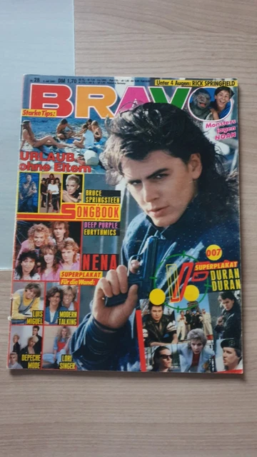 Bravo 28 von 1985 Duran Duran Falco Modern Talking Depeche Mode Deep Purple Nena