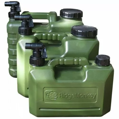 RidgeMonkey Heavy Duty 5L, 10L & 15L Water Carriers Carp Fishing Ridge Monkey