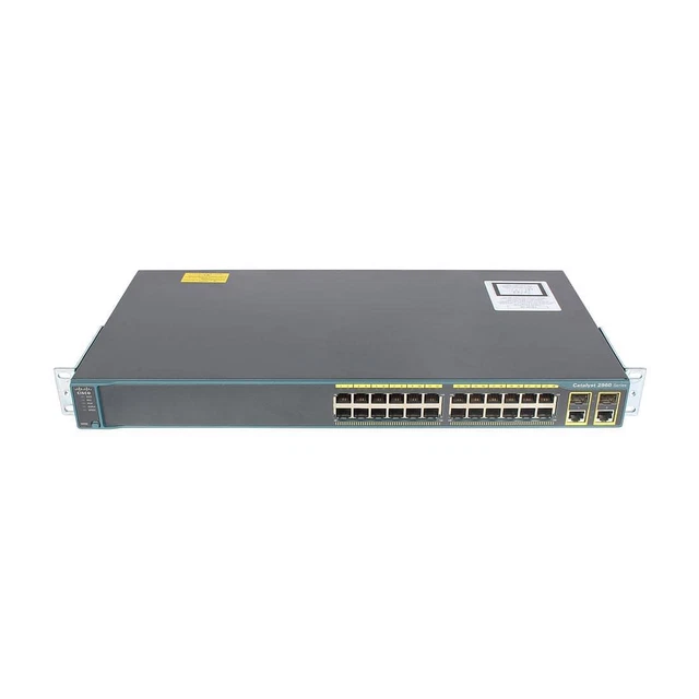 CISCO CATALYST WS-C2960-24TC-L 24-Port 100Mb PoE 2*SFP Network Switch £ ...