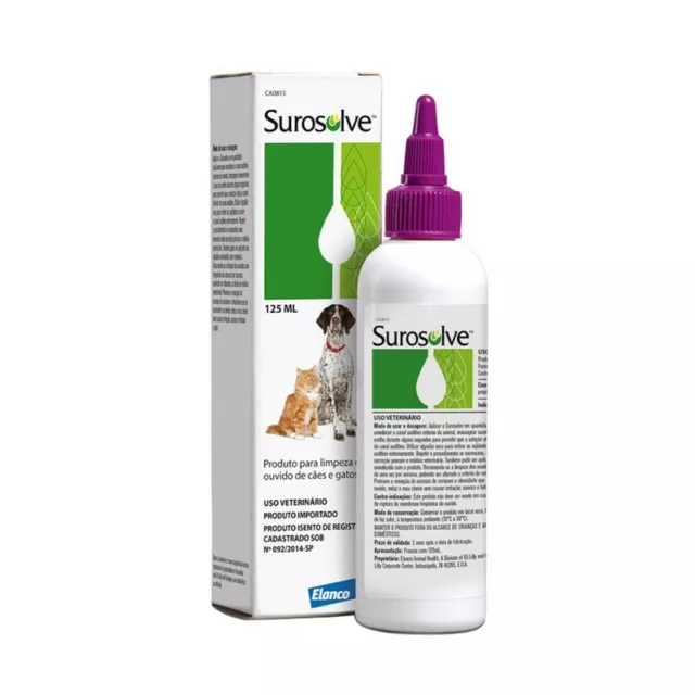 JANSSEN-CILAG Surosolve - Ear Cleaner for dogs and cats 125 Ml