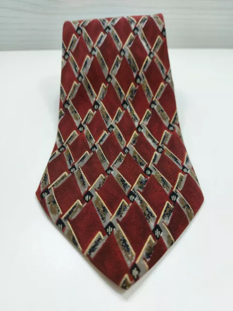 Cravatta Umberto Scolari Made In Italy 100% Seta Tie Silk Ties Uomo