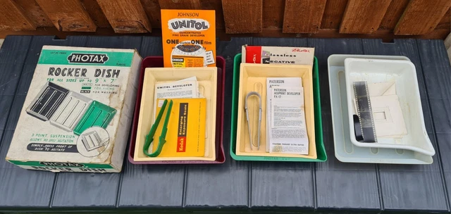 Vintage Darkroom Developing Equipment Bundle / Job Lot Photax Unitol Kodax