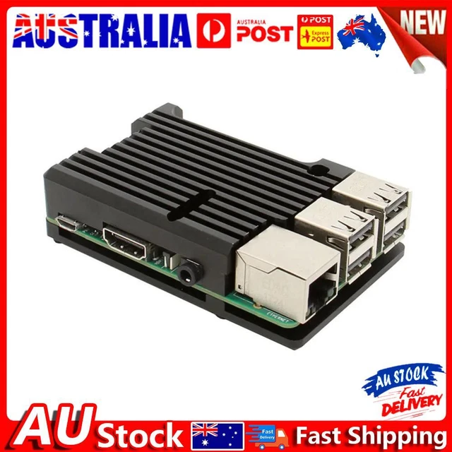 For Raspberry Pi 3 Model B B+ Aluminum Alloy Case Shell without Cooling Fan AU