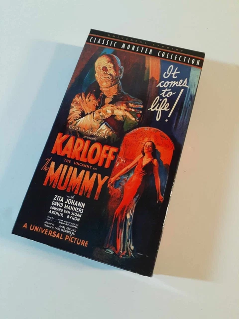 THE MUMMY ( VHS, 1992 ) Boris Karloff VHS Vintage Classic Horror Movie ...