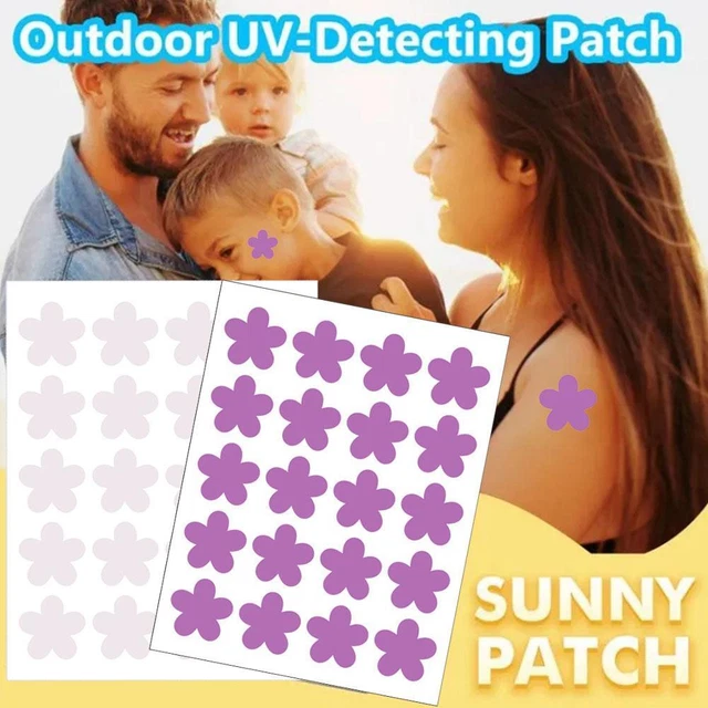 UV Detection Stickers 20pcs/sheet UV Detecting Sunscreen Stickers Sunburn- D6✨ z