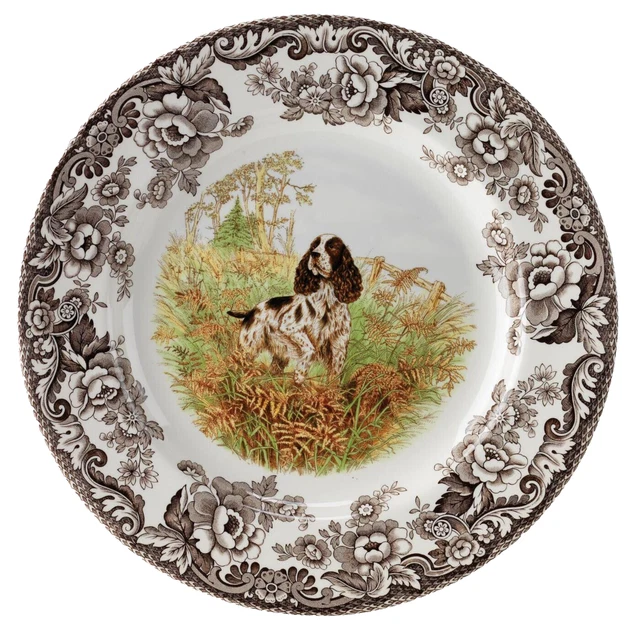 Spode Woodland Dinner Plate 10.5 Inch (English Springer Spaniel)
