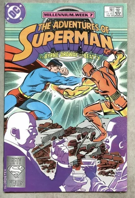 Adventures Of Superman #437-1988 vf Gangbuster Lex Luthor