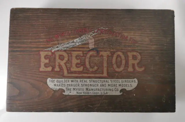 AC Gilbert’s 1916-17 Mysto Erector Set #4 The Original Rare HTF Vintage