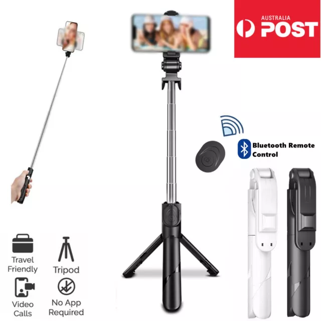 Flexible Tripod Holder Stand Selfie Stick With Bluetooth Remote For Mobile Phone