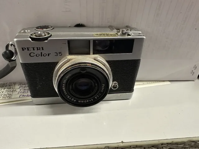 Petri 35mm Rangefinder Camera Color Corrected Super F1.9 45mm From JAPAN 43690