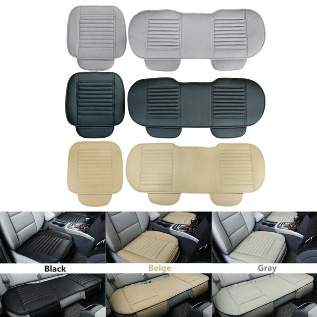 Car Seat Cover Leather Front Back Seat Cover Mat Breathable Protector Non-slip