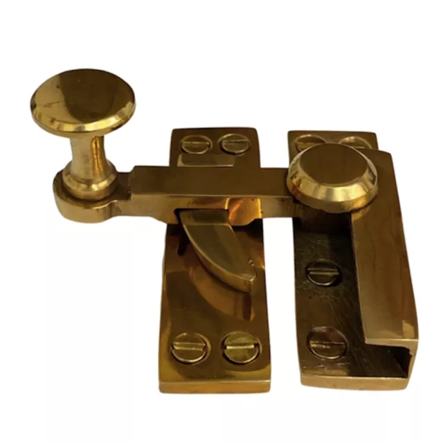 Swinging Window Sash Lock in Brass 2