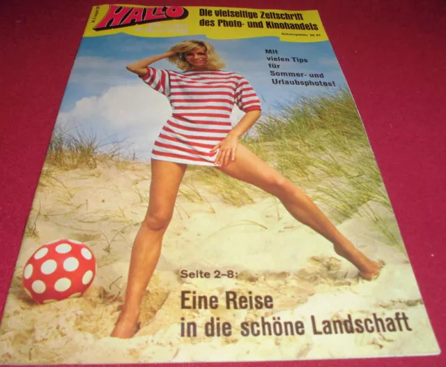 dachbodenfund heft  hallo die zeitschrift photo kino handel  alt 1971 reklame