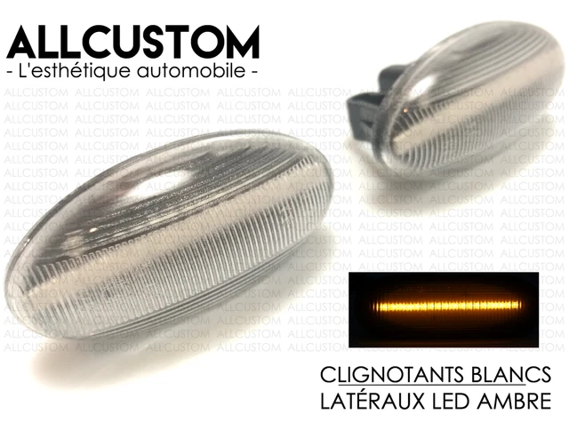 SUNXURY Pour Clignotant Latéraux Bmw E92 Pour Clignotant Bmw E90 Feu De Position Lateral 1 Paire De Clignotants Lateraux En Abs Sans Ampoule Pour E90 E91 E92 E93 Serie 3 2006 2011blanc 88288885