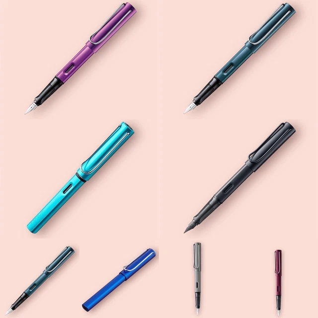 LAMY Al-Star Füllfederhalter - Federstärke F (fein), Farbe Turmalin, Inkl. Blaue T10 Tintenpatrone
