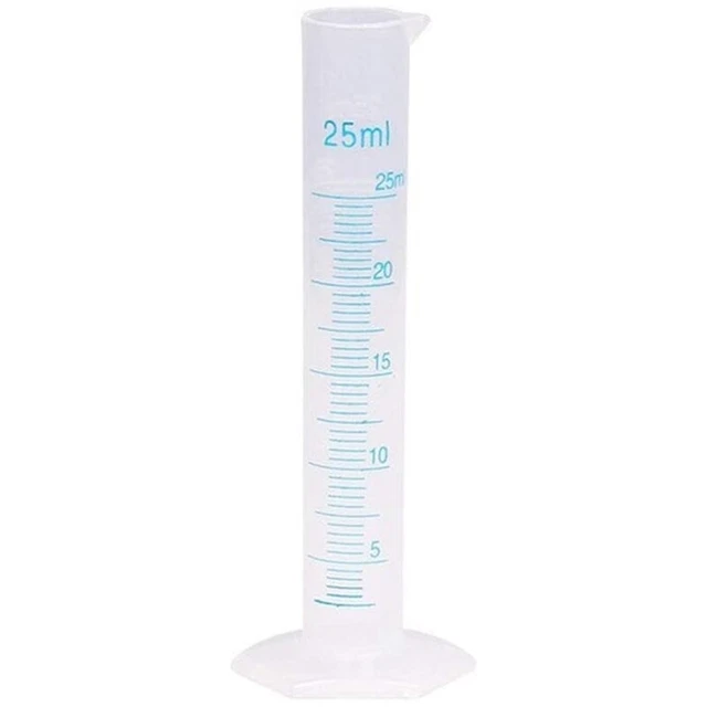 Measuring Cylinder Plastic Graduated Tube Tool for Lab(25Ml) C4K2