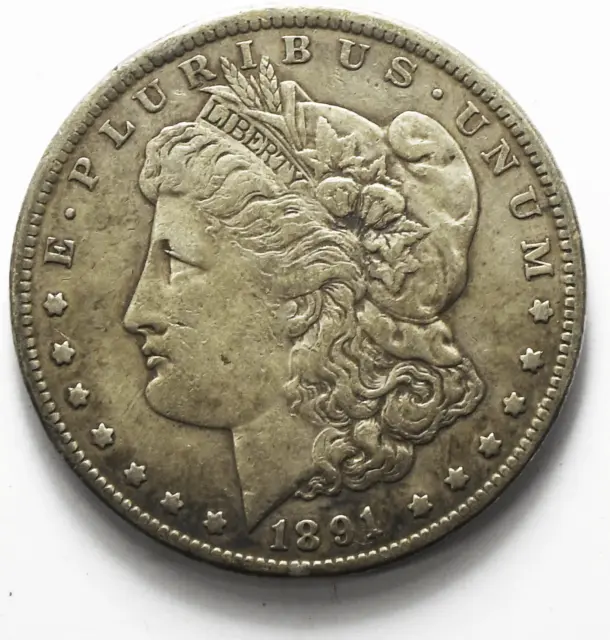 1891 CC $1 Morgan Silver One Dollar US Coin Carson City Rare