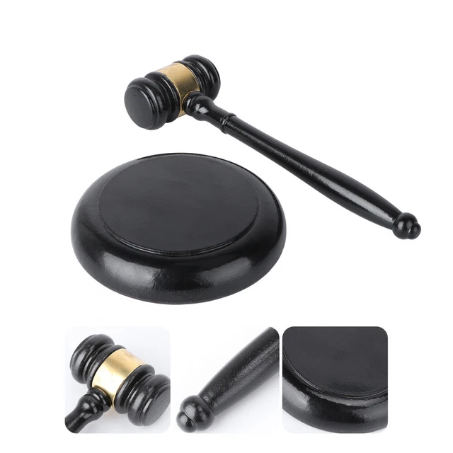 Judge Hammer Judges List Gavel Prop Toy Crafts Judge's Base